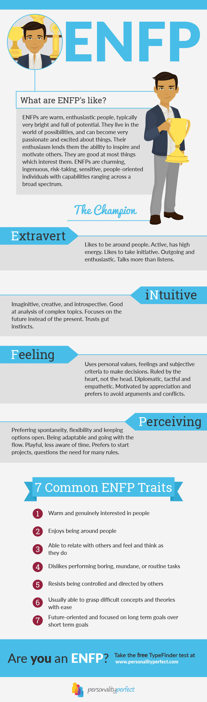 MBTI ENFP (Extraversion, Intuition, Feeling, Perceiving) Learning